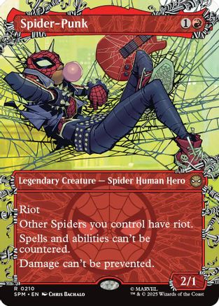 Spider-Punk (SPM-210) (Borderless) [Marvel's Spider-Man] Foil