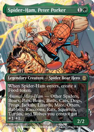 Spider-Ham, Peter Porker (Borderless) (SPM-201) [Marvel's Spider-Man]