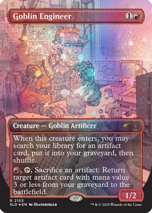 Goblin Engineer (Galaxy Foil) (SLD-2103) [Secret Lair Drop Series] Foil