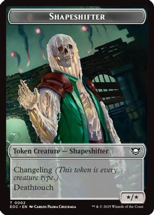 Shapeshifter // Golem (0013) Double-Sided Token (EOC-2 // 13) [Commander: Edge of Eternities] Foil