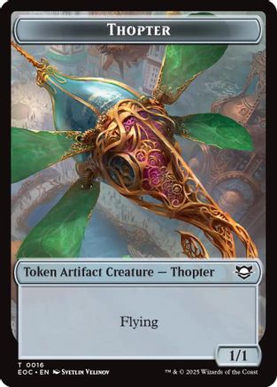 Thopter // Beast (0006) Double-Sided Token (EOC-16 // 6) [Commander: Edge of Eternities] Foil