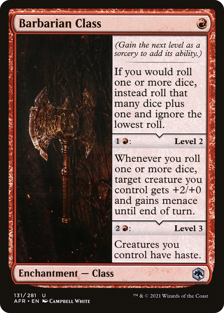 Barbarian Class (AFR-131) [Adventures in the Forgotten Realms] Foil