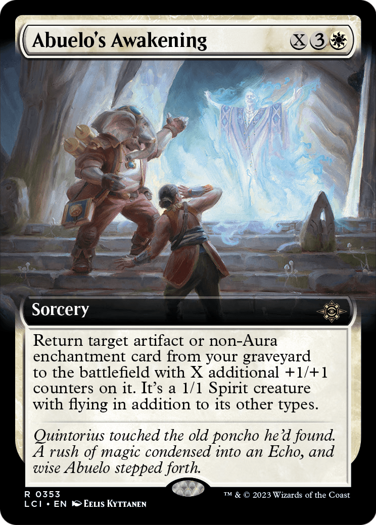 Abuelo's Awakening (Extended Art) (LCI-353) [The Lost Caverns of Ixalan] Foil