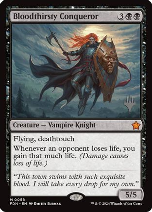 Bloodthirsty Conqueror (PPEOE-058) [Promo Pack: Edge of Eternities] Foil