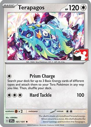 Terapagos (161/191) [Prize Pack Series Cards] - Rare