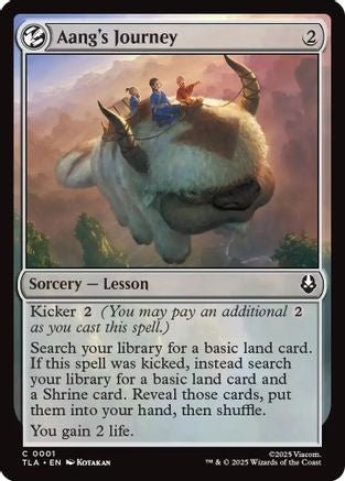 Aang's Journey (TLA-001) [Avatar: The Last Airbender] Foil