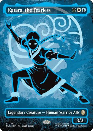 Katara, the Fearless (Borderless) (Neon Ink Foil) (TLA-361) [Avatar: The Last Airbender] Foil