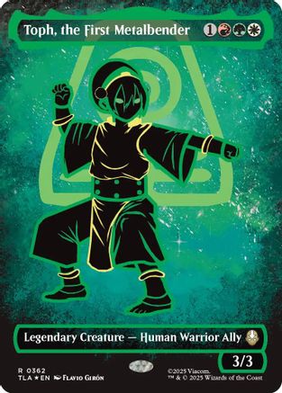 Toph, the First Metalbender (Borderless) (Neon Ink Foil) (TLA-362) [Avatar: The Last Airbender] Foil