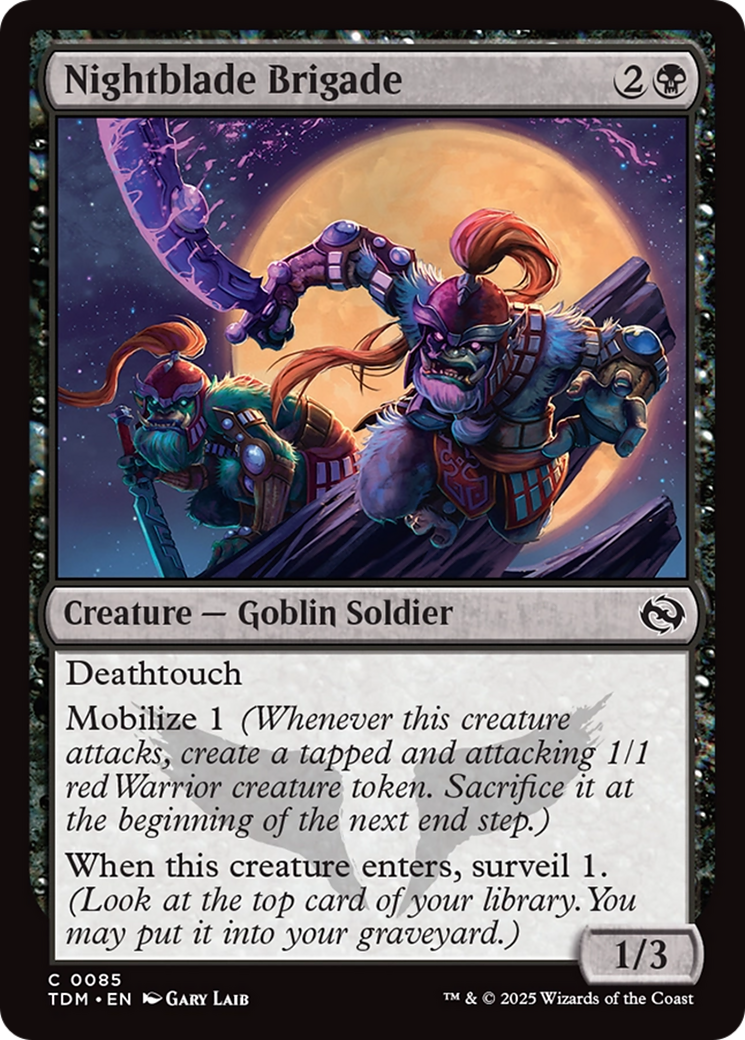 Nightblade Brigade (TDM-085) [Tarkir: Dragonstorm] Foil