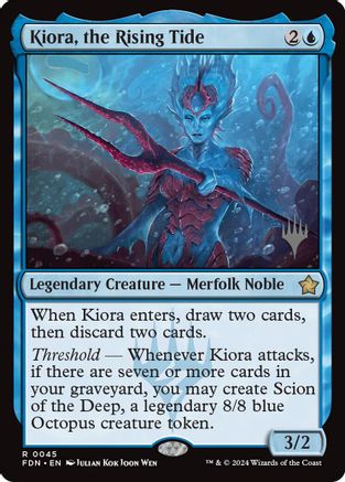 Kiora, the Rising Tide (PPEOE-045) [Promo Pack: Edge of Eternities]