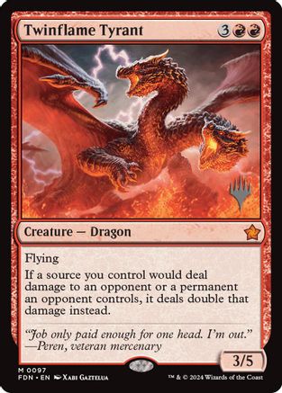 Twinflame Tyrant (PPEOE-097) [Promo Pack: Edge of Eternities] Foil