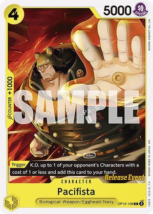 Pacifista (OP12-109) - Legacy of the Master Release Event Cards