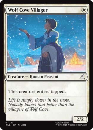 Wolf Cove Villager (TLE-221) [Avatar: The Last Airbender: Eternal-Legal] Foil