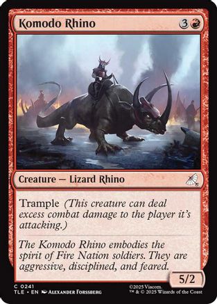 Komodo Rhino (TLE-241) [Avatar: The Last Airbender: Eternal-Legal] Foil