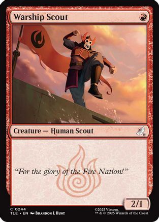 Warship Scout (TLE-244) [Avatar: The Last Airbender: Eternal-Legal]
