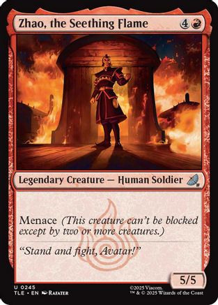Zhao, the Seething Flame (TLE-245) [Avatar: The Last Airbender: Eternal-Legal] Foil