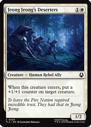 Jeong Jeong's Deserters (TLA-025) [Avatar: The Last Airbender] Foil