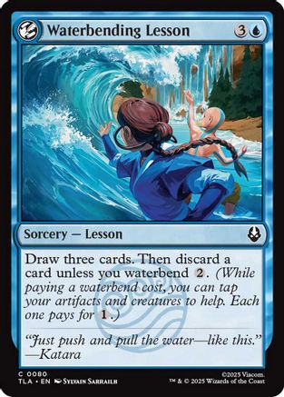 Waterbending Lesson (TLA-080) [Avatar: The Last Airbender] Foil