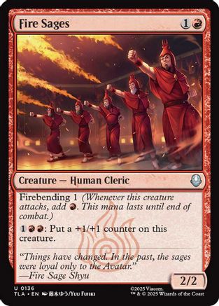 Fire Sages (TLA-136) [Avatar: The Last Airbender] Foil