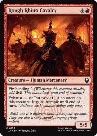 Rough Rhino Cavalry (TLA-152) [Avatar: The Last Airbender]