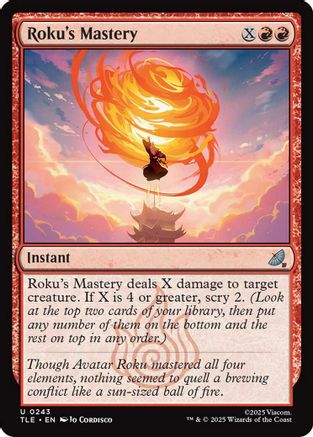Roku's Mastery (TLE-243) [Avatar: The Last Airbender: Eternal-Legal] Foil