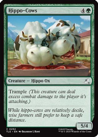 Hippo-Cows (TLE-252) [Avatar: The Last Airbender: Eternal-Legal] Foil