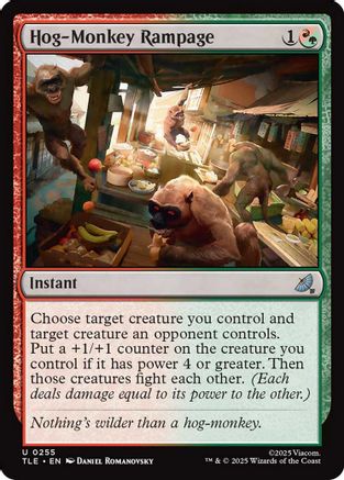 Hog-Monkey Rampage (TLE-255) [Avatar: The Last Airbender: Eternal-Legal] Foil