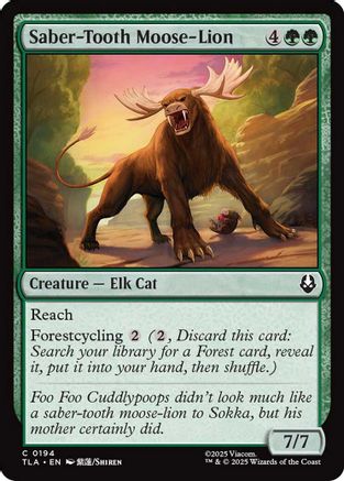 Saber-Tooth Moose-Lion (TLA-194) [Avatar: The Last Airbender]