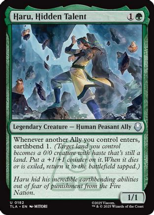 Haru, Hidden Talent (TLA-182) [Avatar: The Last Airbender] Foil