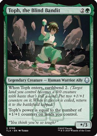 Toph, the Blind Bandit (TLA-198) [Avatar: The Last Airbender] Foil