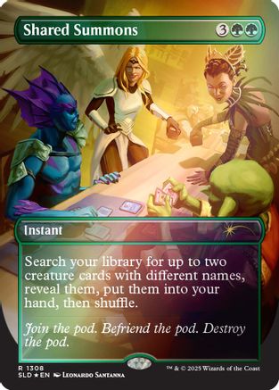 Shared Summons (Rainbow Foil) (SLD-1308) [Secret Lair Drop Series] Foil