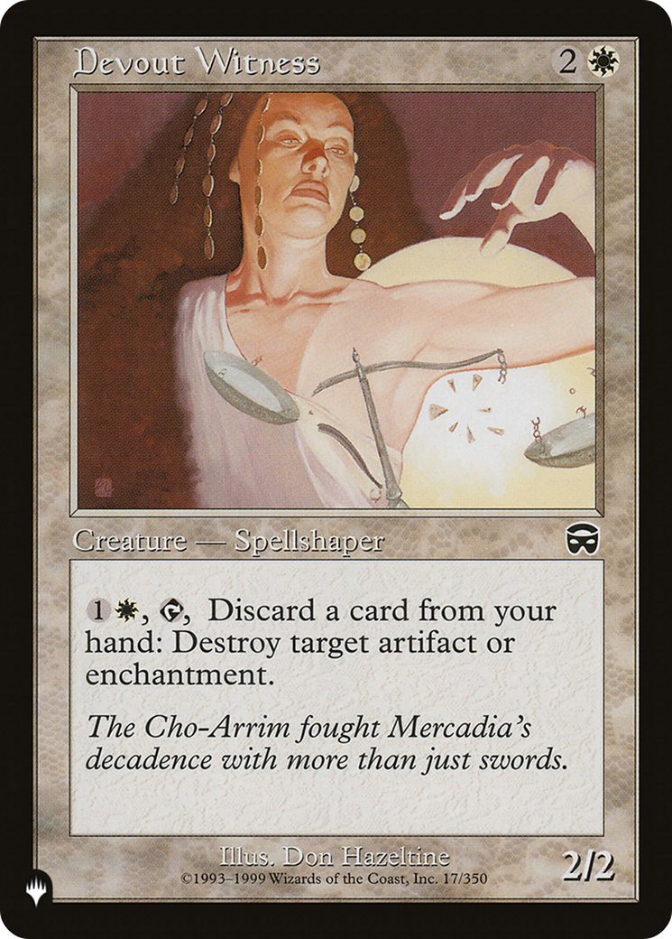 Devout Witness (LIST-MMQ-17) [The List]