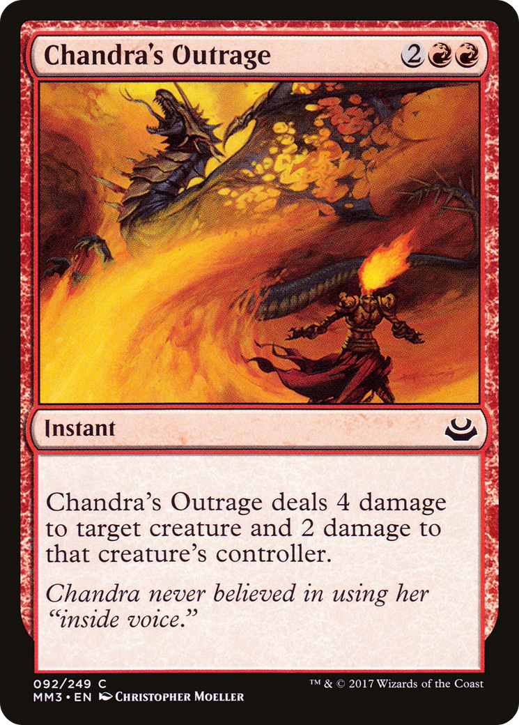 Chandra's Outrage (MM3-092) [Modern Masters 2017] Foil