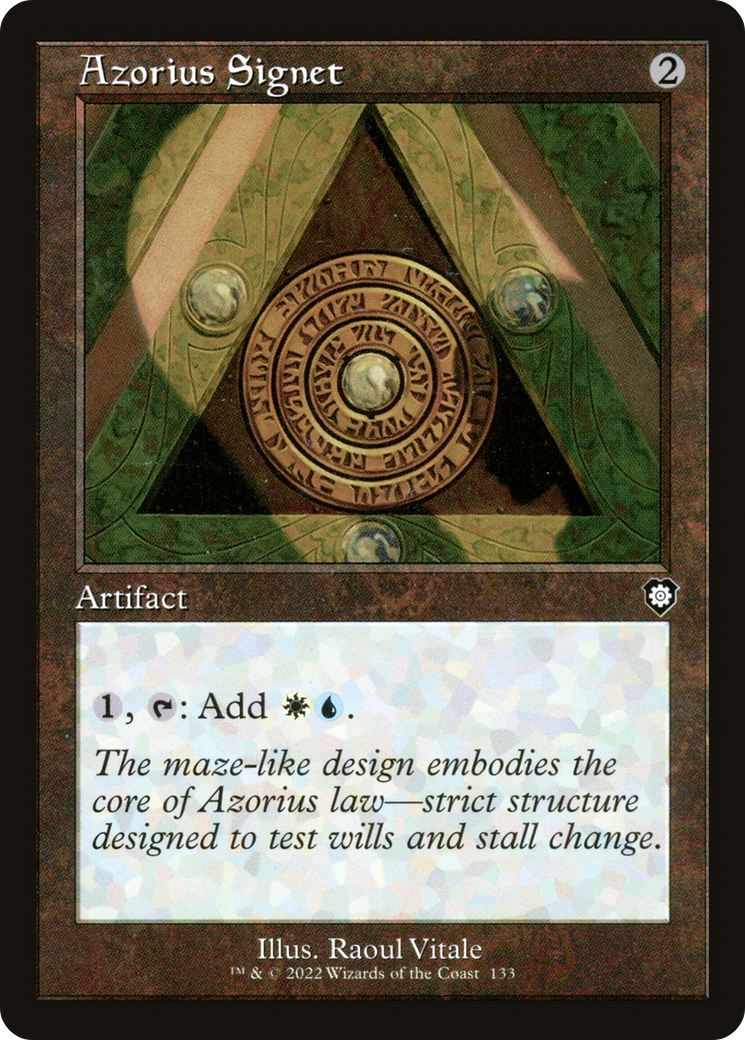 Azorius Signet (Retro Frame) (BRC-133) [The Brothers' War Commander]