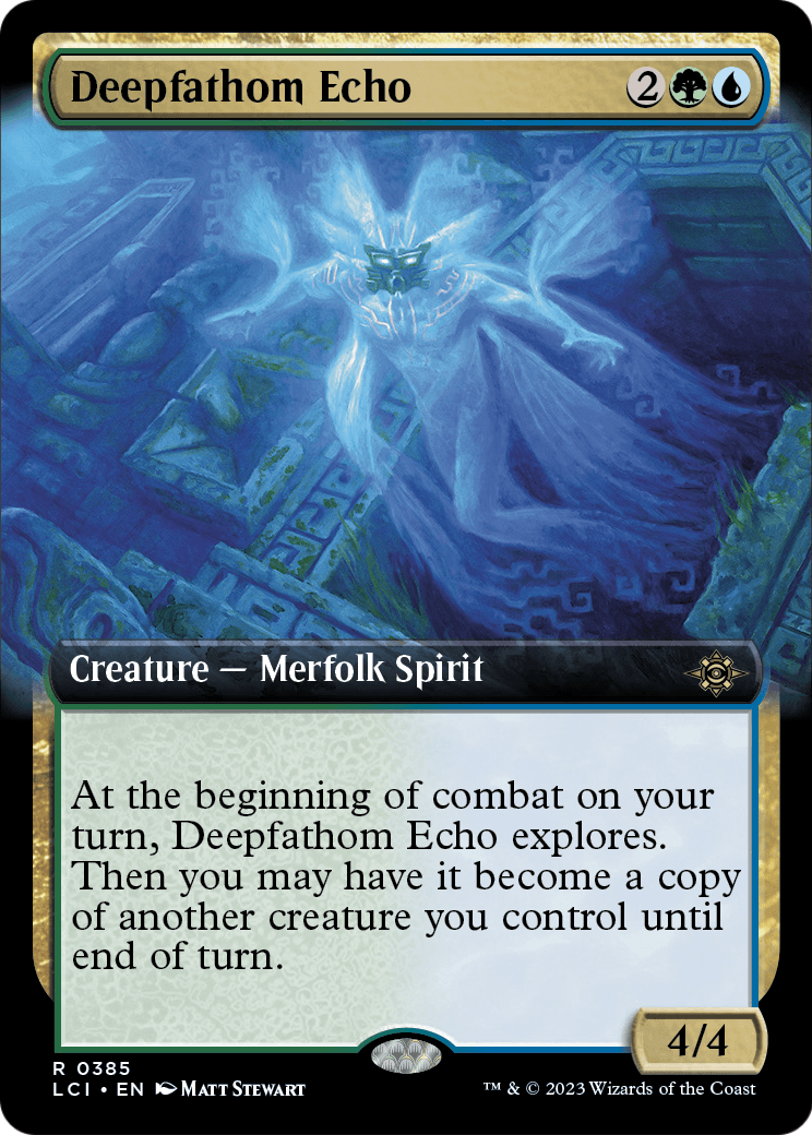 Deepfathom Echo (Extended Art) (LCI-385) [The Lost Caverns of Ixalan]
