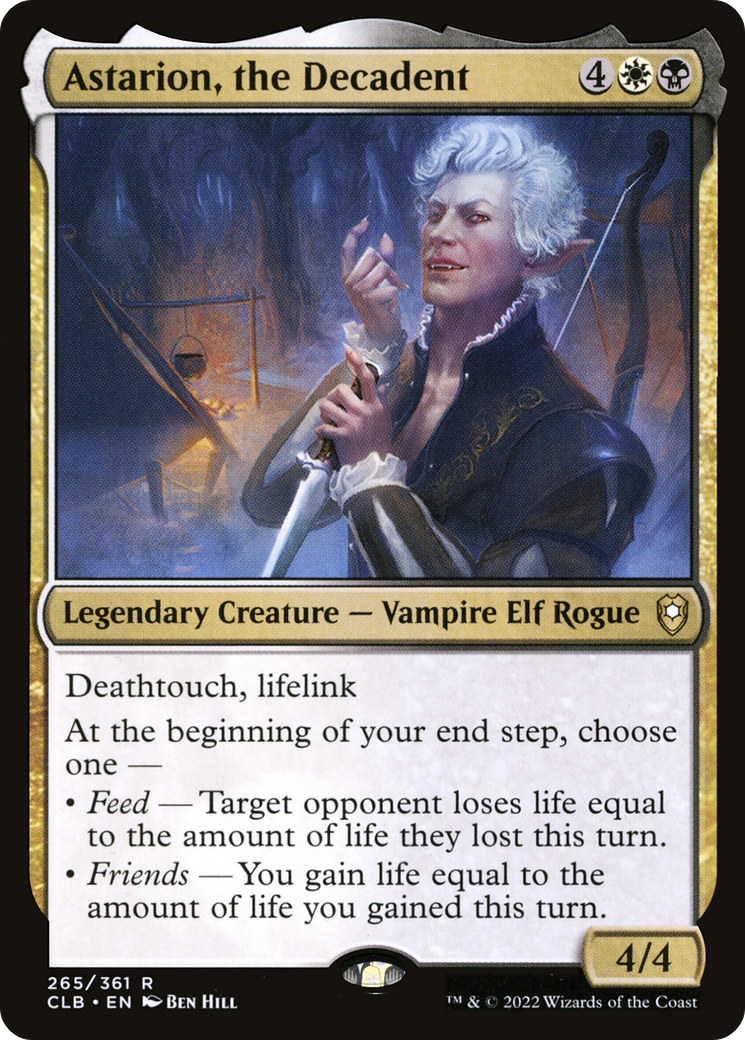Astarion, the Decadent (CLB-265) [Commander Legends: Battle for Baldur's Gate] Foil