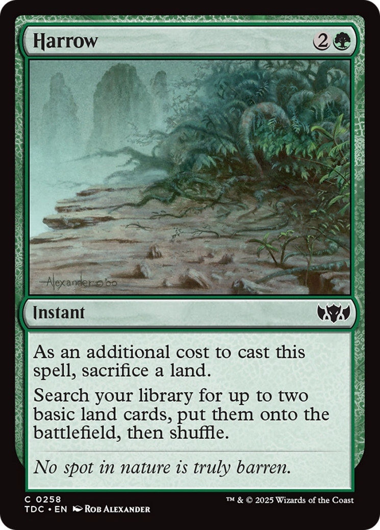 Harrow (TDC-258) [Commander: Tarkir: Dragonstorm]