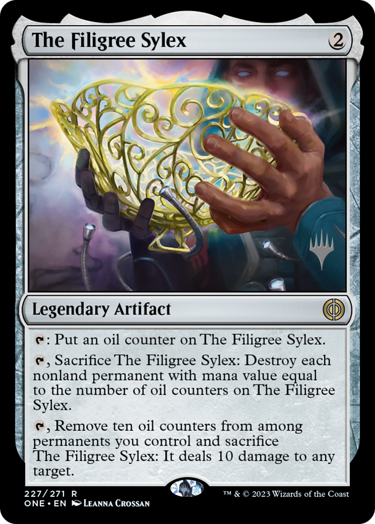 The Filigree Sylex (PPONE-227) [Promo Pack: Phyrexia: All Will Be One Promos] Foil