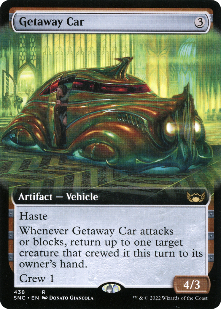 Getaway Car (Extended Art) (SNC-438) [Streets of New Capenna] Foil