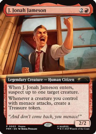 J. Jonah Jameson (Extended Art) (UMP-003) [Unique and Miscellaneous Promos] Foil