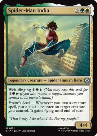 Spider-Man India (SPM-151) [Marvel's Spider-Man] Foil
