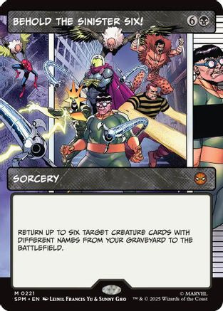 Behold the Sinister Six! (Borderless) (SPM-221) [Marvel's Spider-Man]
