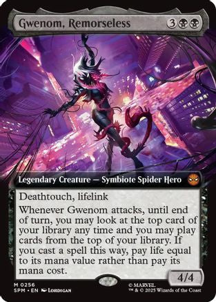 Gwenom, Remorseless (Extended Art) (SPM-256) [Marvel's Spider-Man] Foil