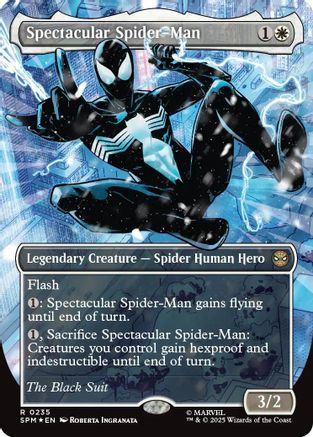 Spectacular Spider-Man (SPM-235) (Borderless) (Textured Foil) [Marvel's Spider-Man] Foil