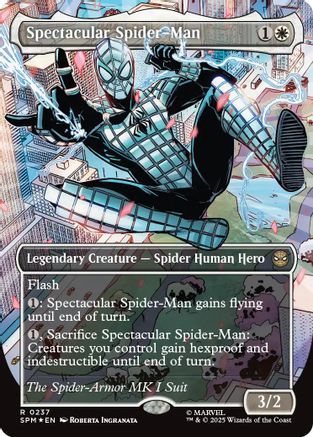 Spectacular Spider-Man (SPM-237) (Borderless) (Textured Foil) [Marvel's Spider-Man] Foil