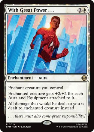 With Great Power . . . (SPM-024) [Marvel's Spider-Man] Foil