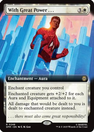 With Great Power... (Extended Art) (SPM-248) [Marvel's Spider-Man] Foil