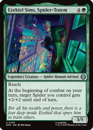 Ezekiel Sims, Spider-Totem (SPM-100) [Marvel's Spider-Man] Foil