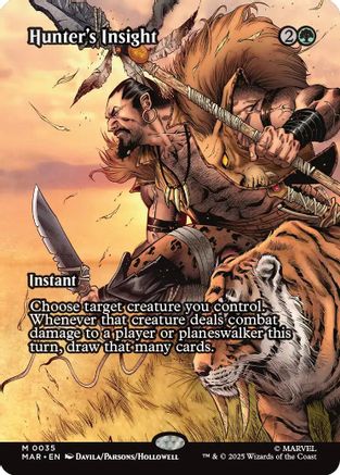 Hunter's Insight (Borderless) (MAR-035) [Marvel Eternal-Legal] Foil