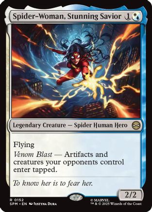Spider-Woman, Stunning Savior (SPM-152) [Marvel's Spider-Man] Foil